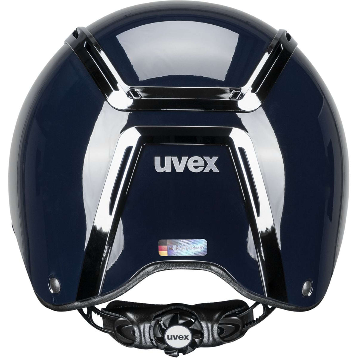 Uvex Reithelm Exxeed Shiny Chrome Navy