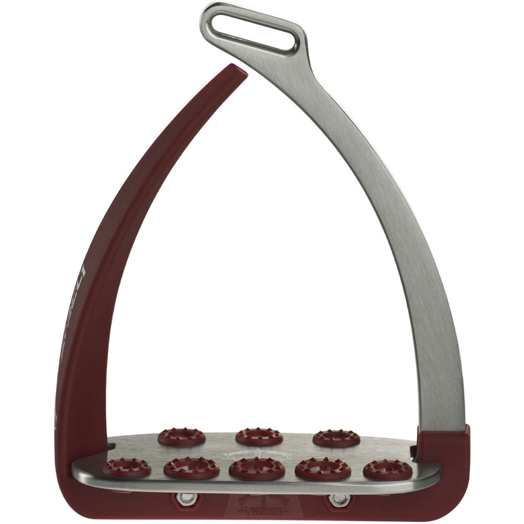 Veredus Sicherheitssteigbügel Vita Steel1 Silber/Bordeaux