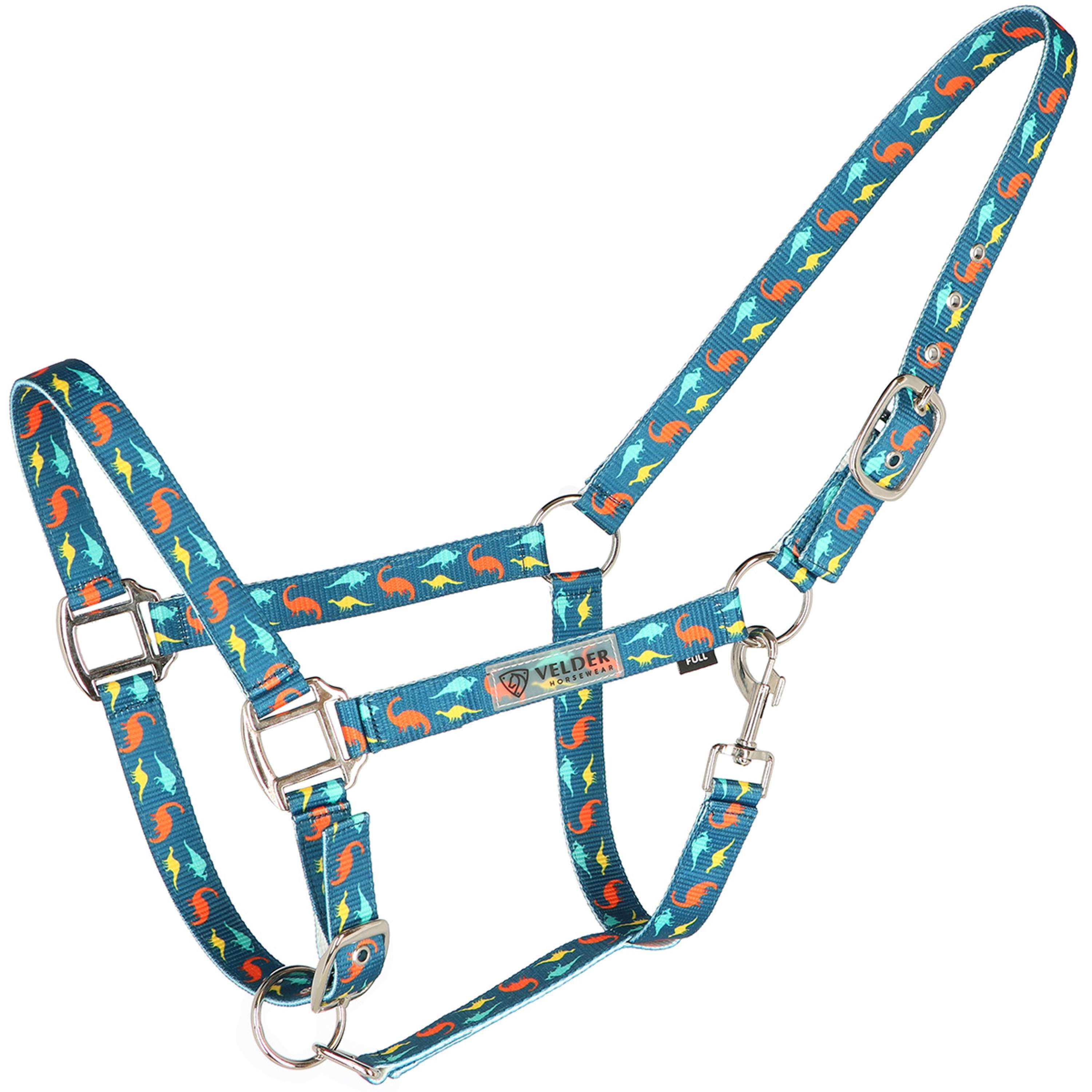 Velder Horsewear Essentials Halfter Dino Blau/Orange