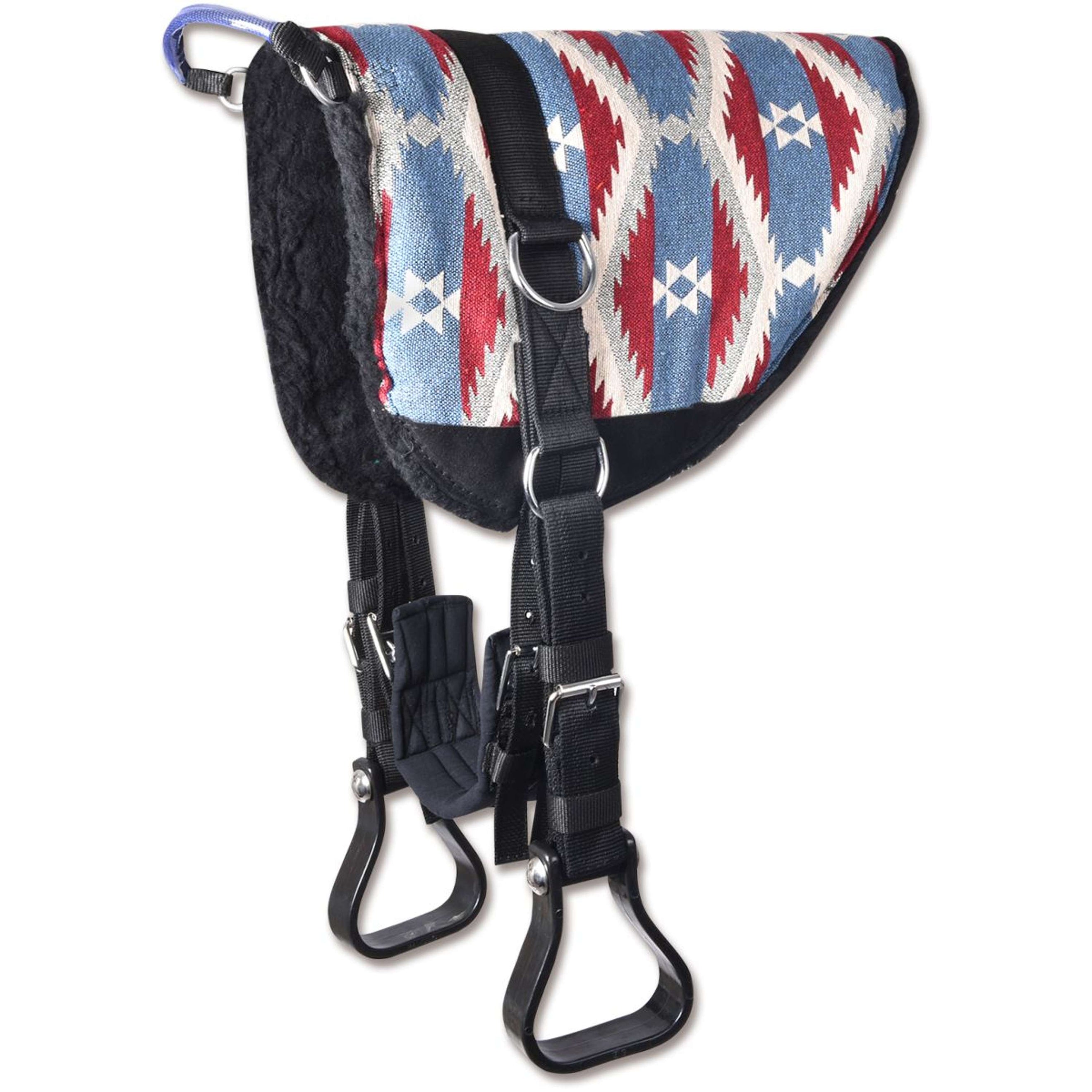 Waldhausen Bareback Pad Blau Rot Waldhausen Bareback Pad Blau Rot