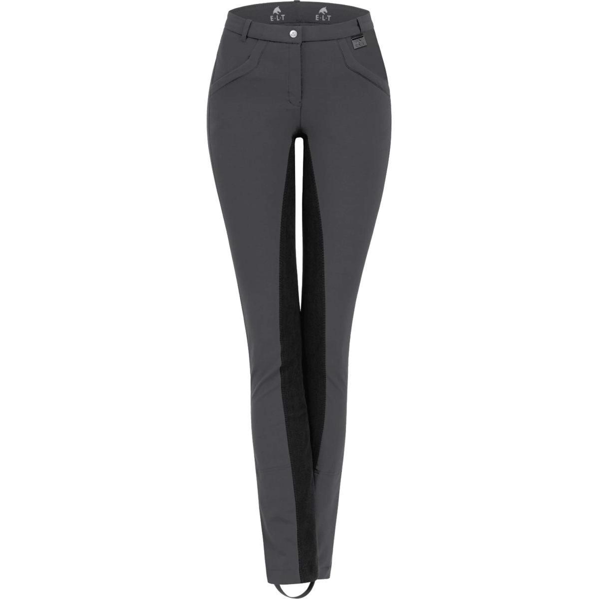 ELT Jodhpur Reithose Micro Schwarz/Asphalt