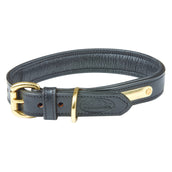 Weatherbeeta Dog Collar Padded Leather Schwarz