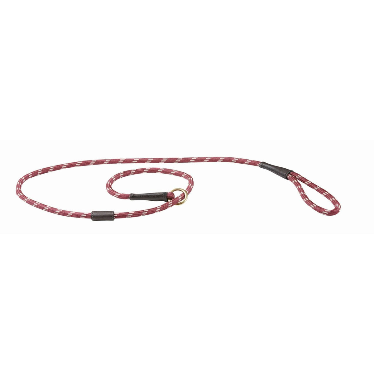 WeatherBeeta Slip Dog Lead Rope Leather Burgundy/Brown