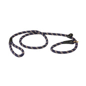 WeatherBeeta Slip Dog Lead Rope Leather Navy/Brown