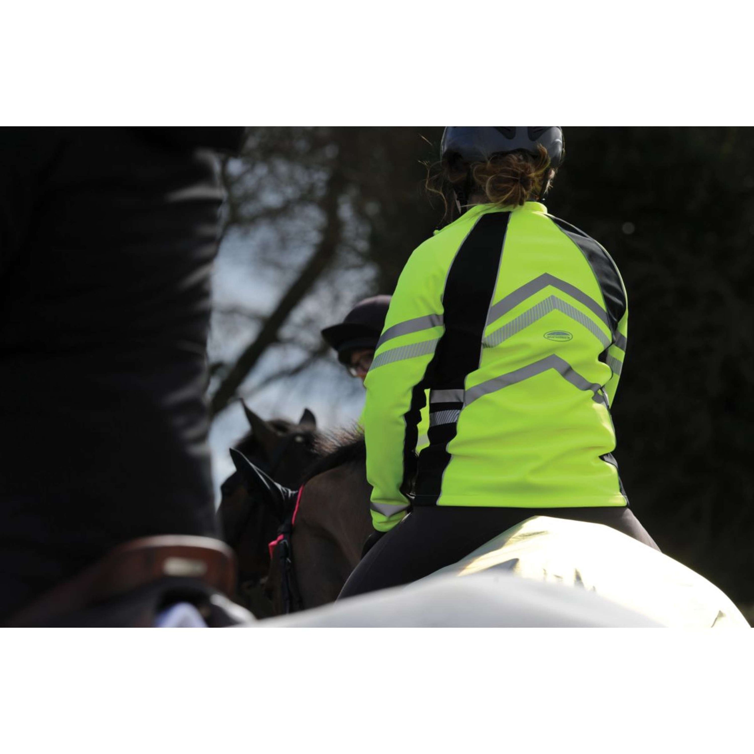 Weatherbeeta Jas Reflective HiVis Softshell Fleece Gevoerd voor Kinderen Gelb