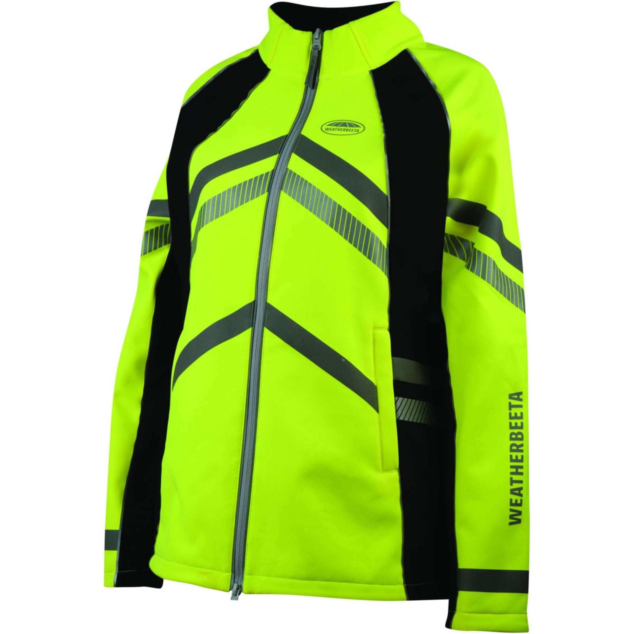 Weatherbeeta Jas Reflective HiVis Softshell Fleece Gevoerd voor Kinderen Gelb