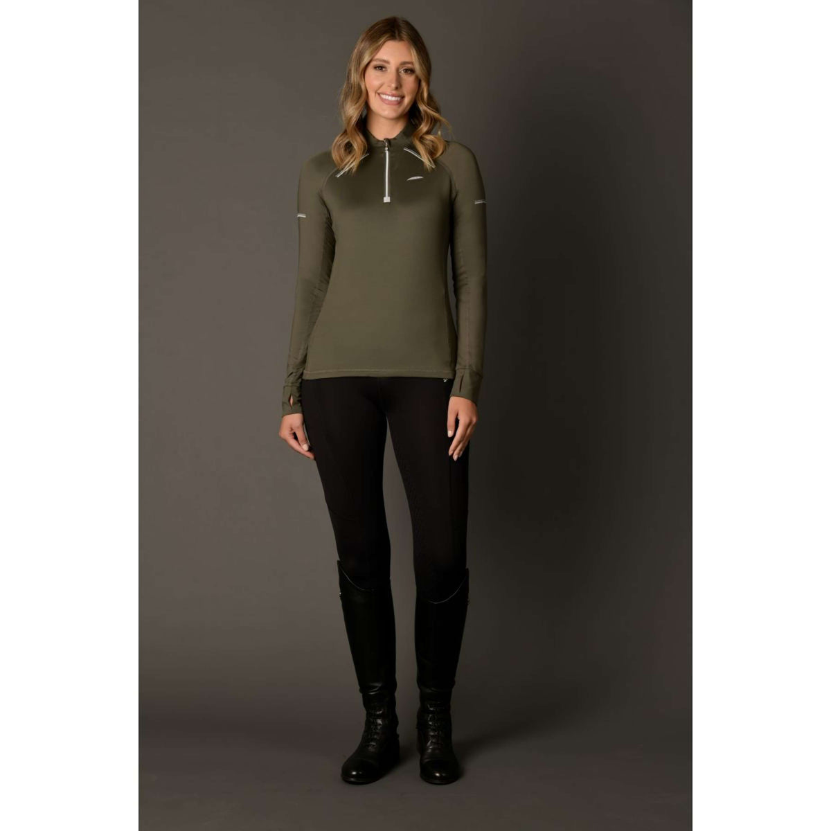 Weatherbeeta Shirt Victoria Premium Thermal Baselayer Olive