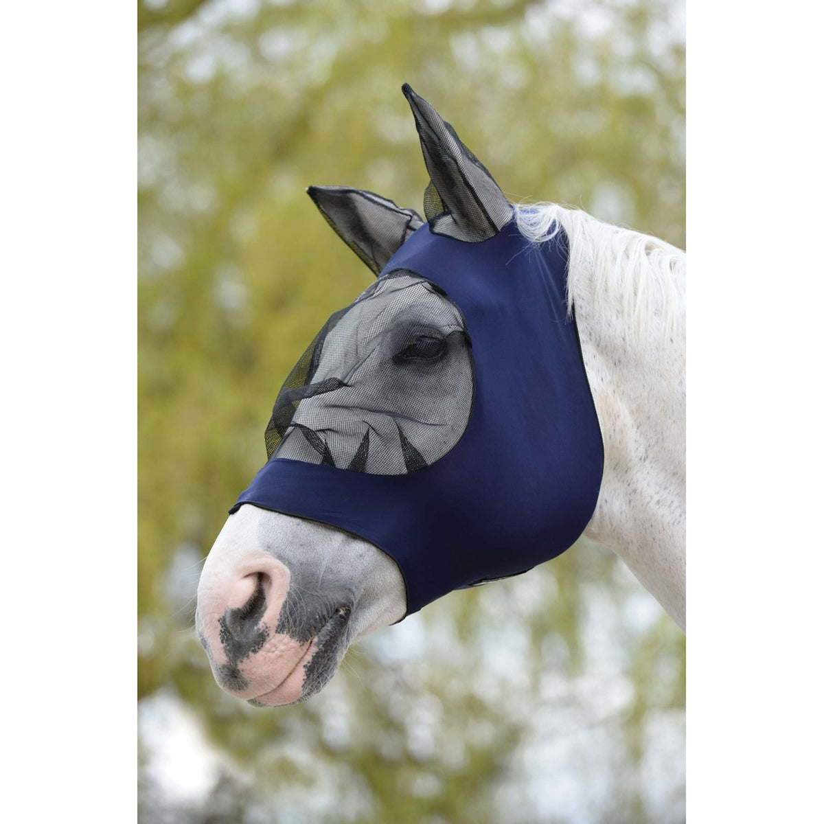 Weatherbeeta Fliegenmaske Stretch Eye Saver mit Ohren Navy/Schwarz