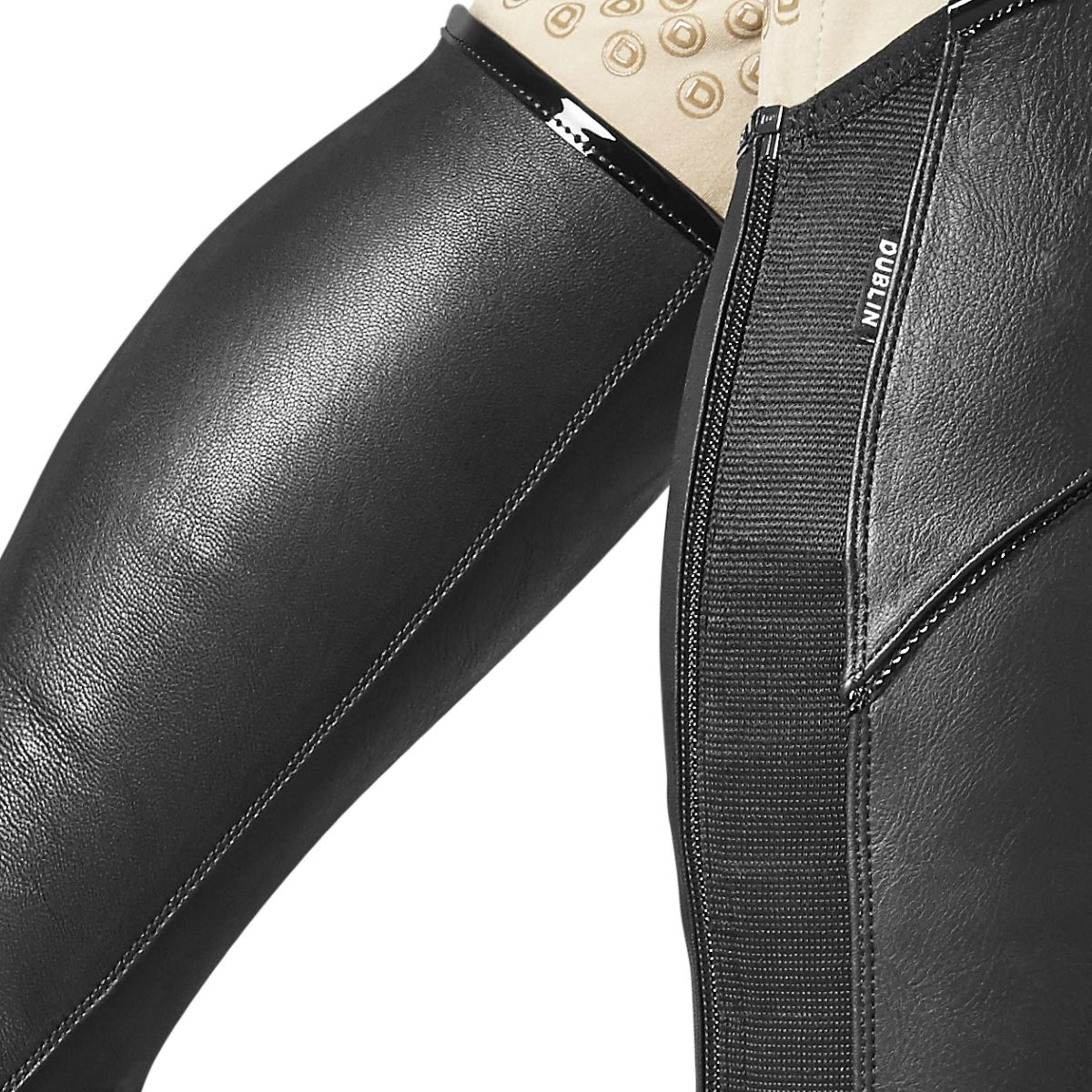 Dublin Chaps Stretch Fit Schwarz/Patent Piping Dublin Chaps Stretch Fit Schwarz/Patent Piping