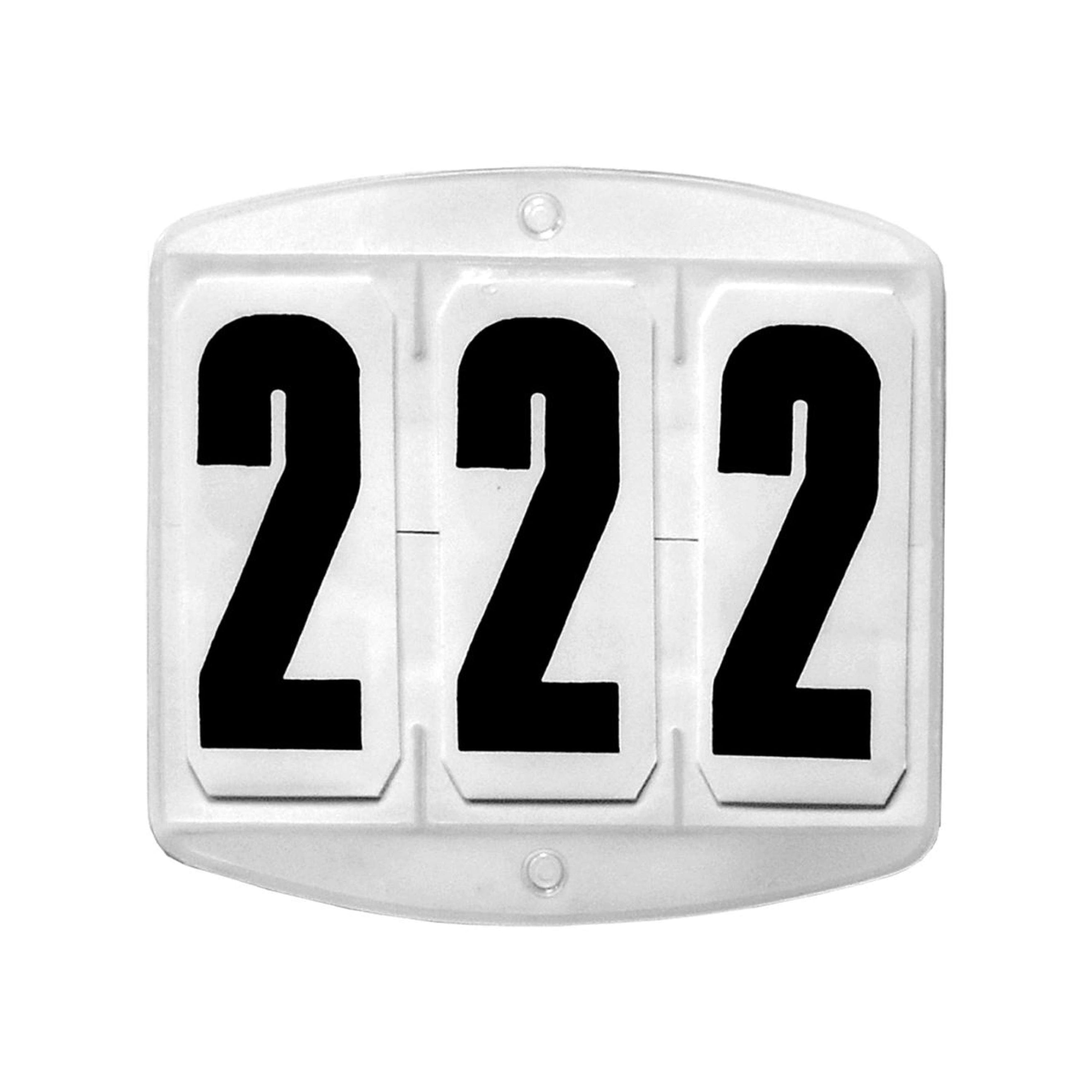 Waldhausen Startnummer Tape 4 Zahlen Weiß