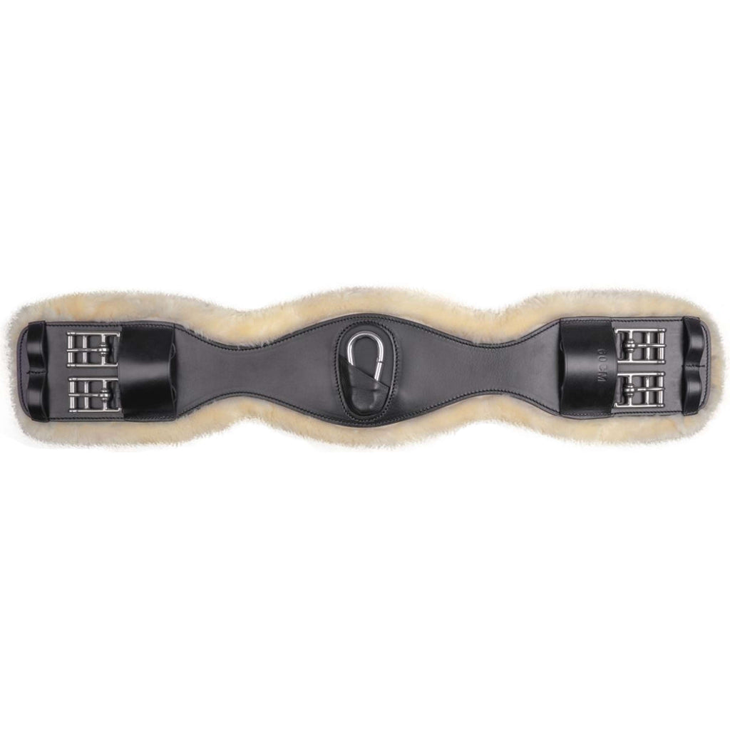 Waldhausen Sattelgurt Leather ECO Wool Kurz Schwarz