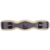 Waldhausen Sattelgurt Leather ECO Wool Kurz Braun