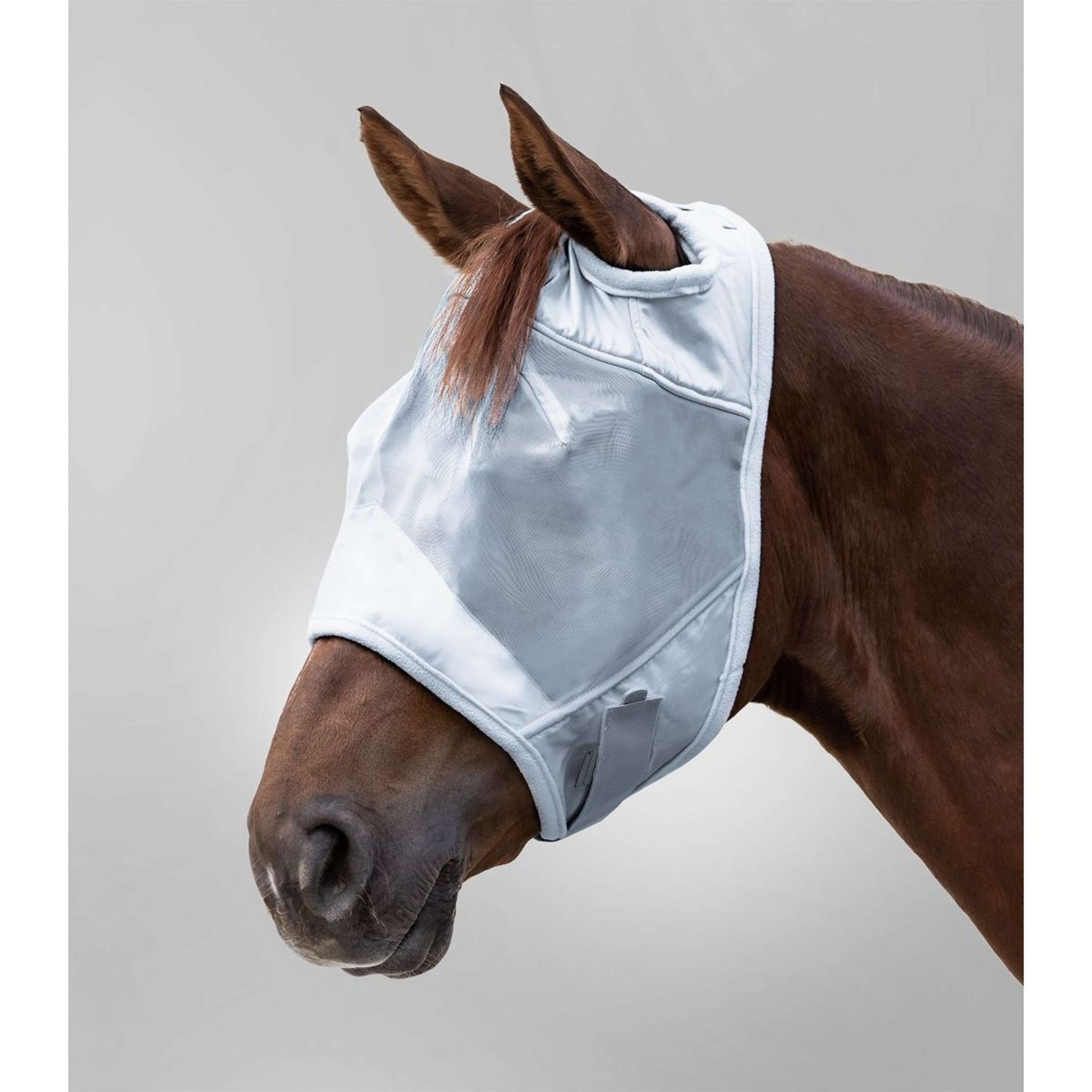 Waldhausen Fliegenmaske Premium Ohne Ohren Silber Grau