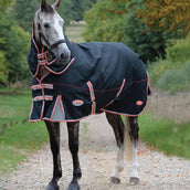 Weatherbeeta Therapy Rug Comfitec Premier Therapy-Tec Detach-A-Neck Lite Plus Schwarz/Silber/Rot