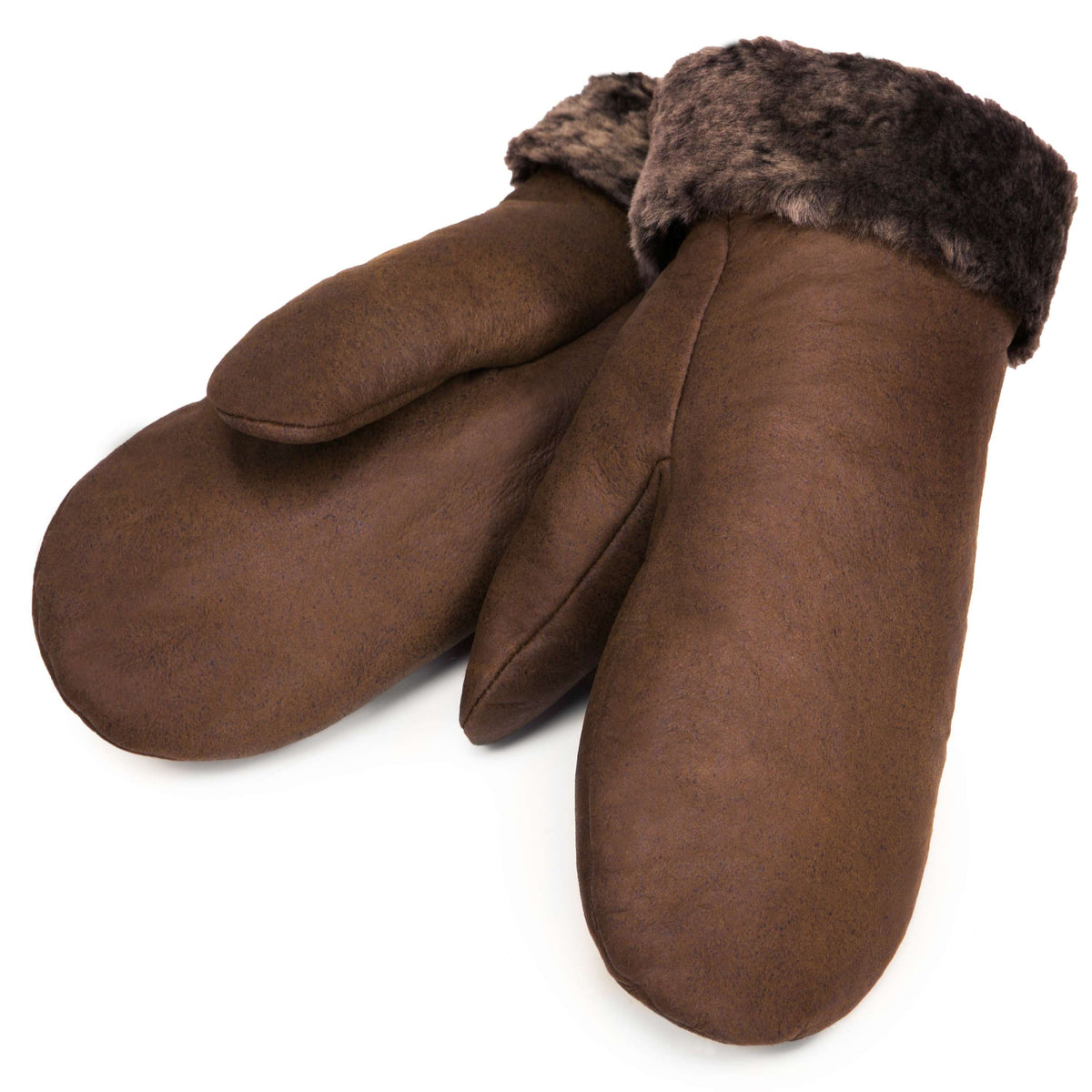 Werner Christ Winterhandschuhe Mittens Hellbraun