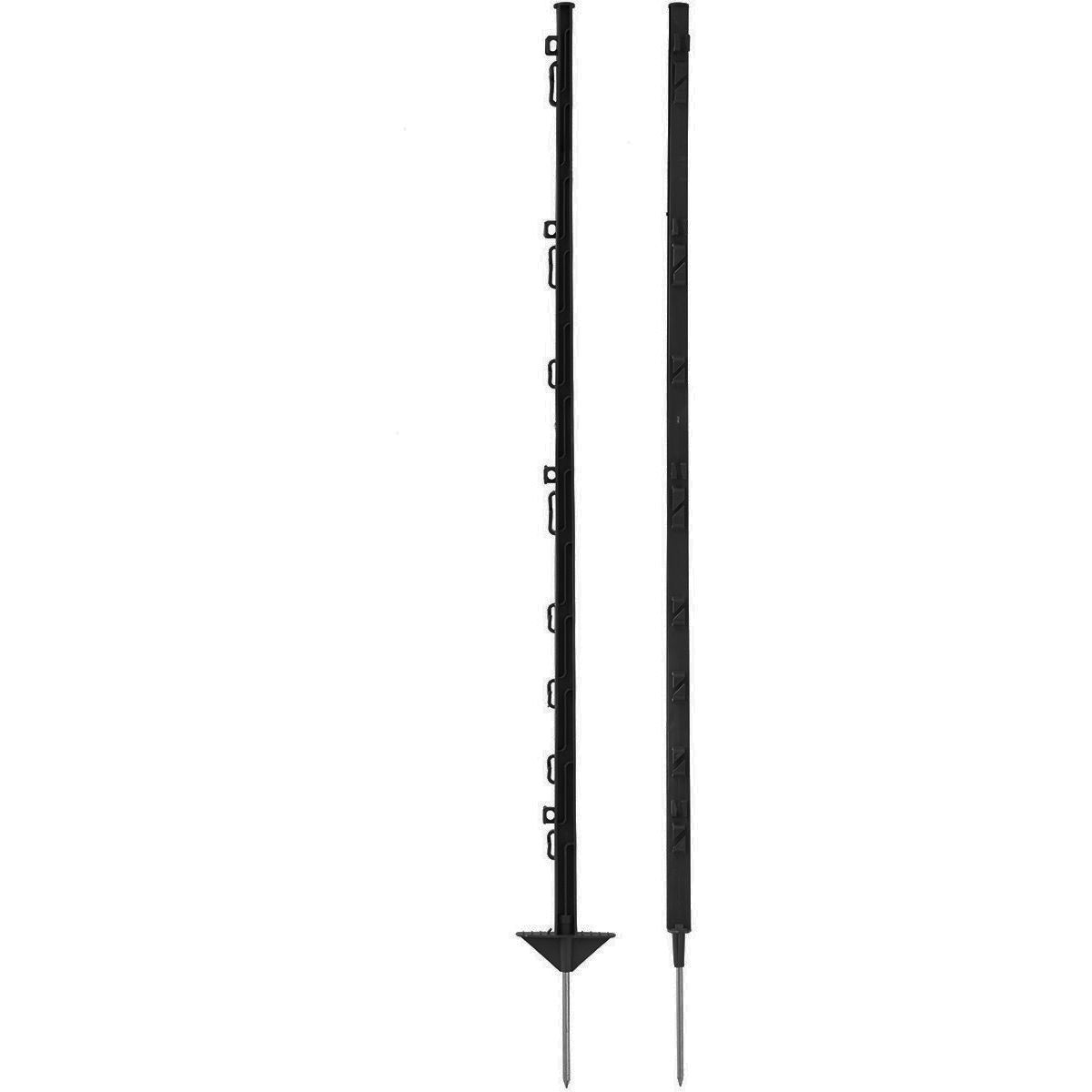 Agradi Power Weidepfahl Classic Doppel 125cm 20 Stück Schwarz