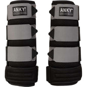 ANKY 3- in 1 Beinschoner 3D Mesh Black/Steel Grey