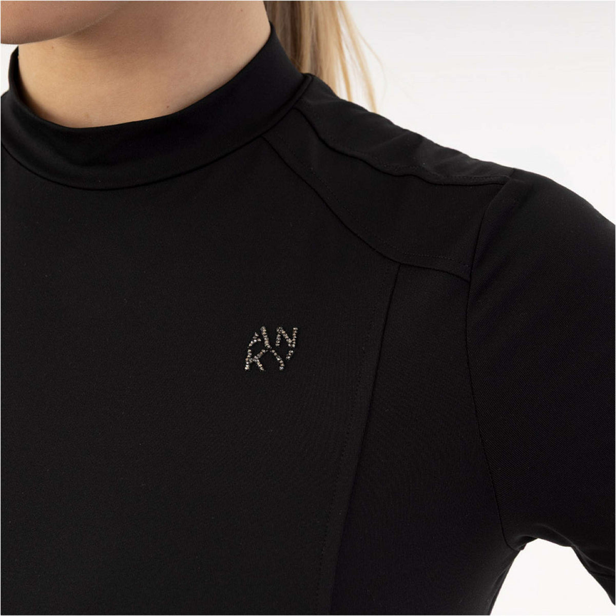 ANKY T-Shirt Mockneck Tee ATC261205 Schwarz