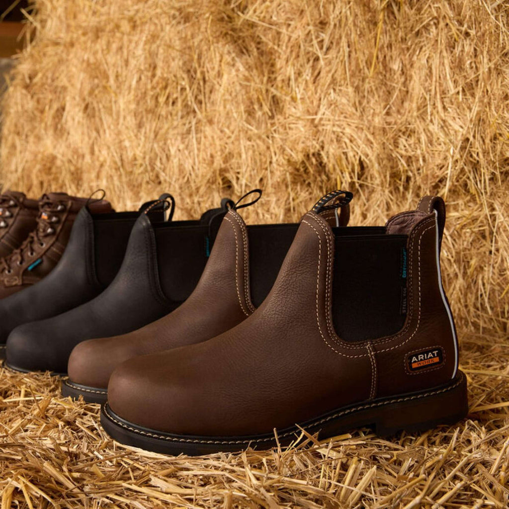 Ariat Stiefeletten Groundbreaker Chelsea Waterproof Steel Toe Herren Braun