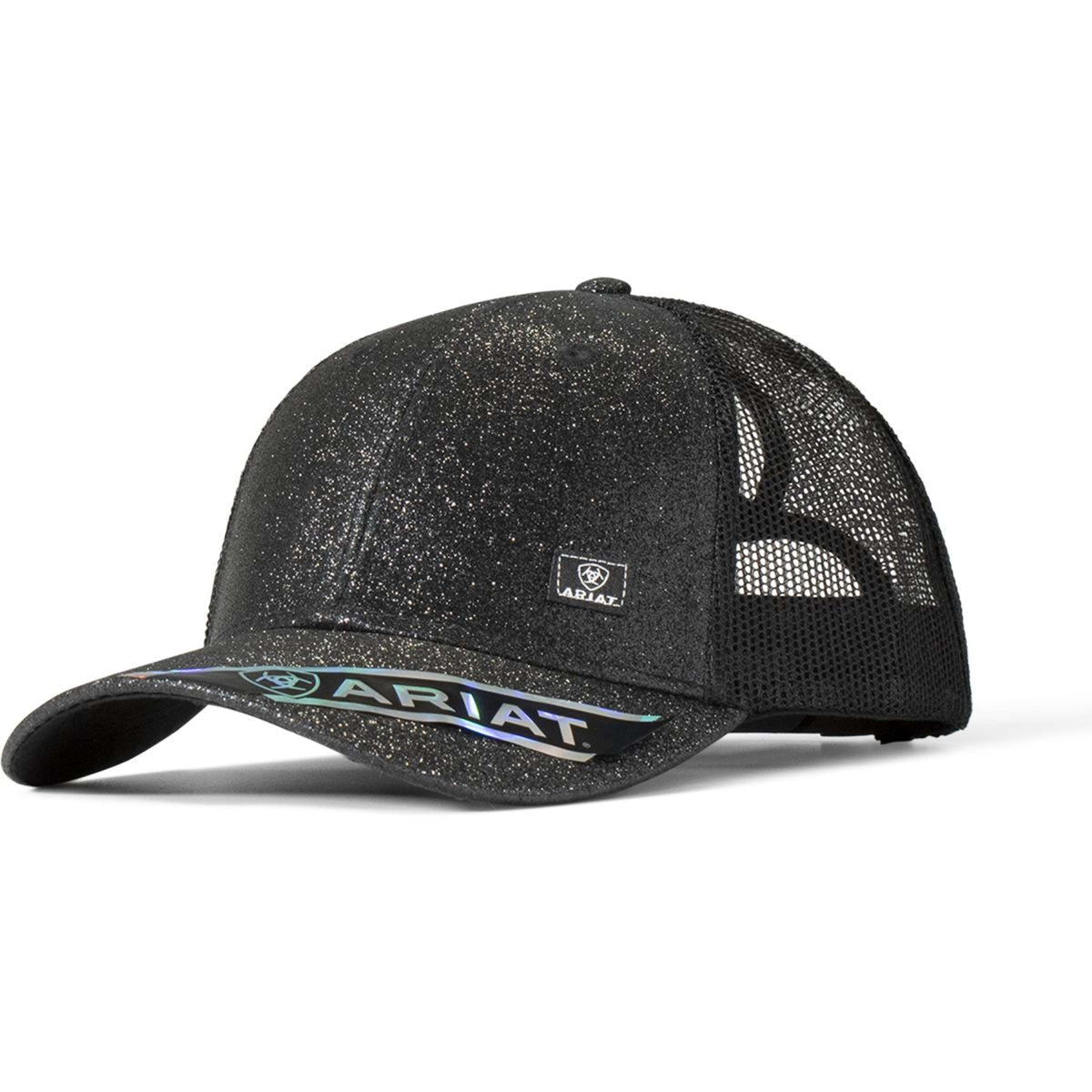 Ariat Cap Messy Bun Glitter Schwarz