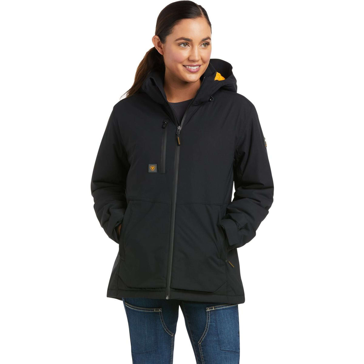 Ariat Jacke Rebar Storm Fighter 2.0 Waterproof Damen Schwarz