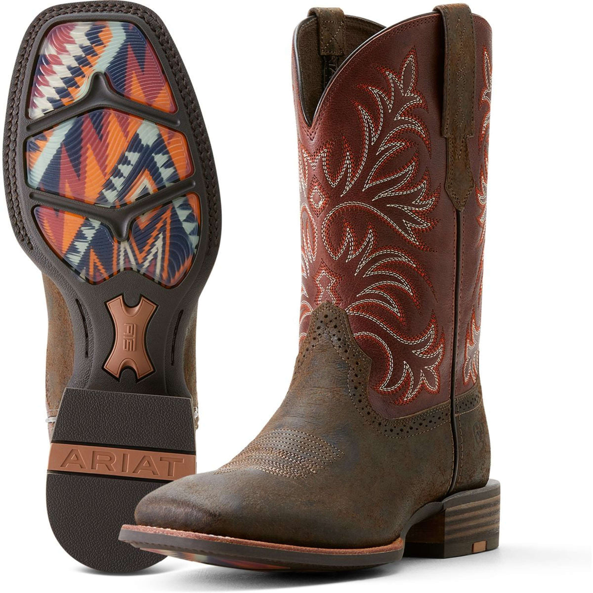 Ariat Westernstiefel Oakwood Antique Gret/Roasted Chestnut