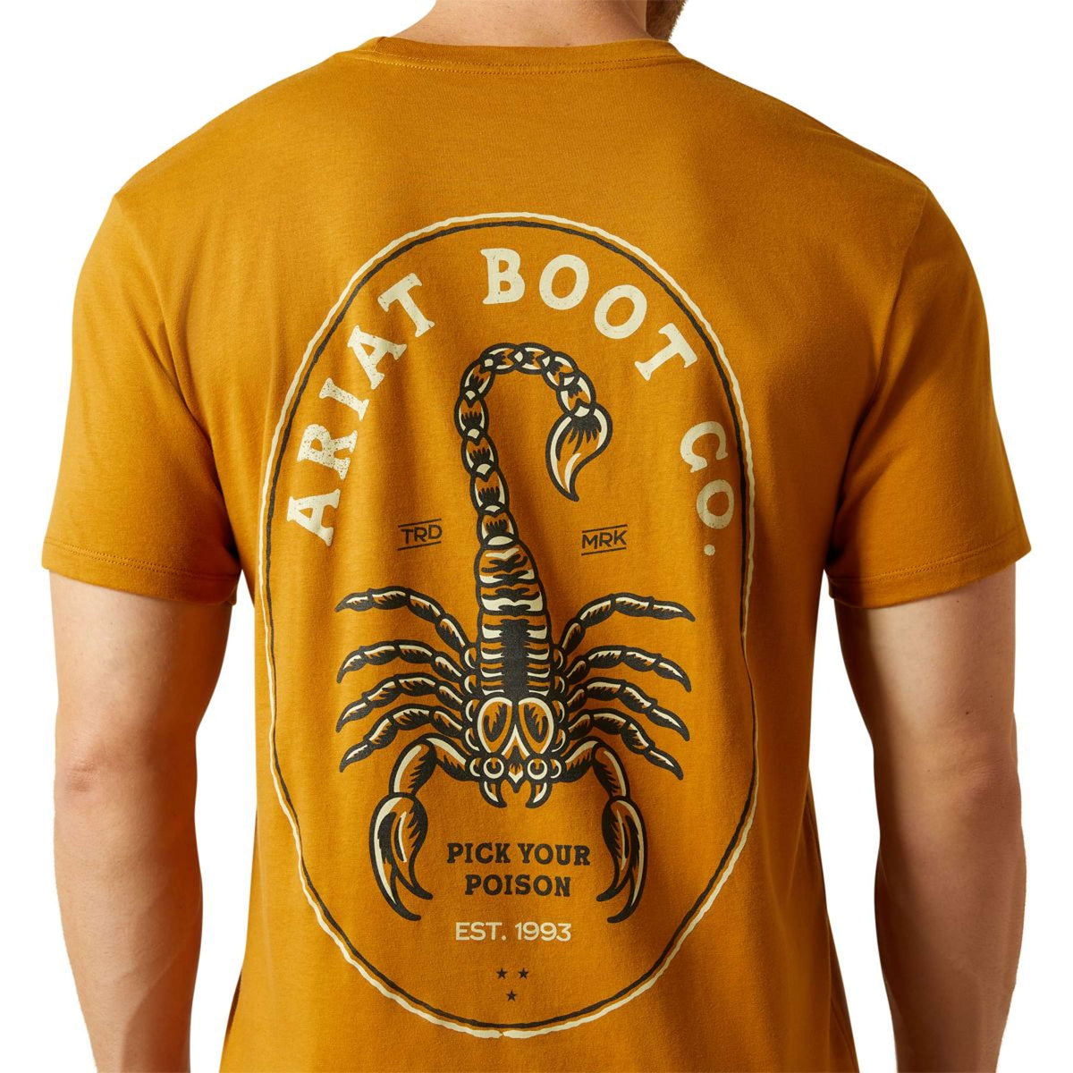 Ariat T-Shirt Scorpion Seal Herren Orange
