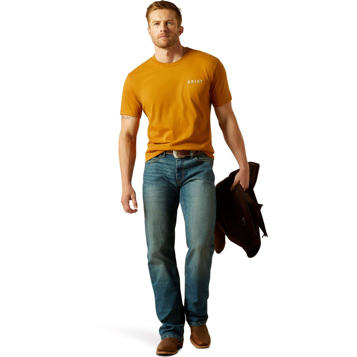 Ariat T-Shirt Scorpion Seal Herren Orange