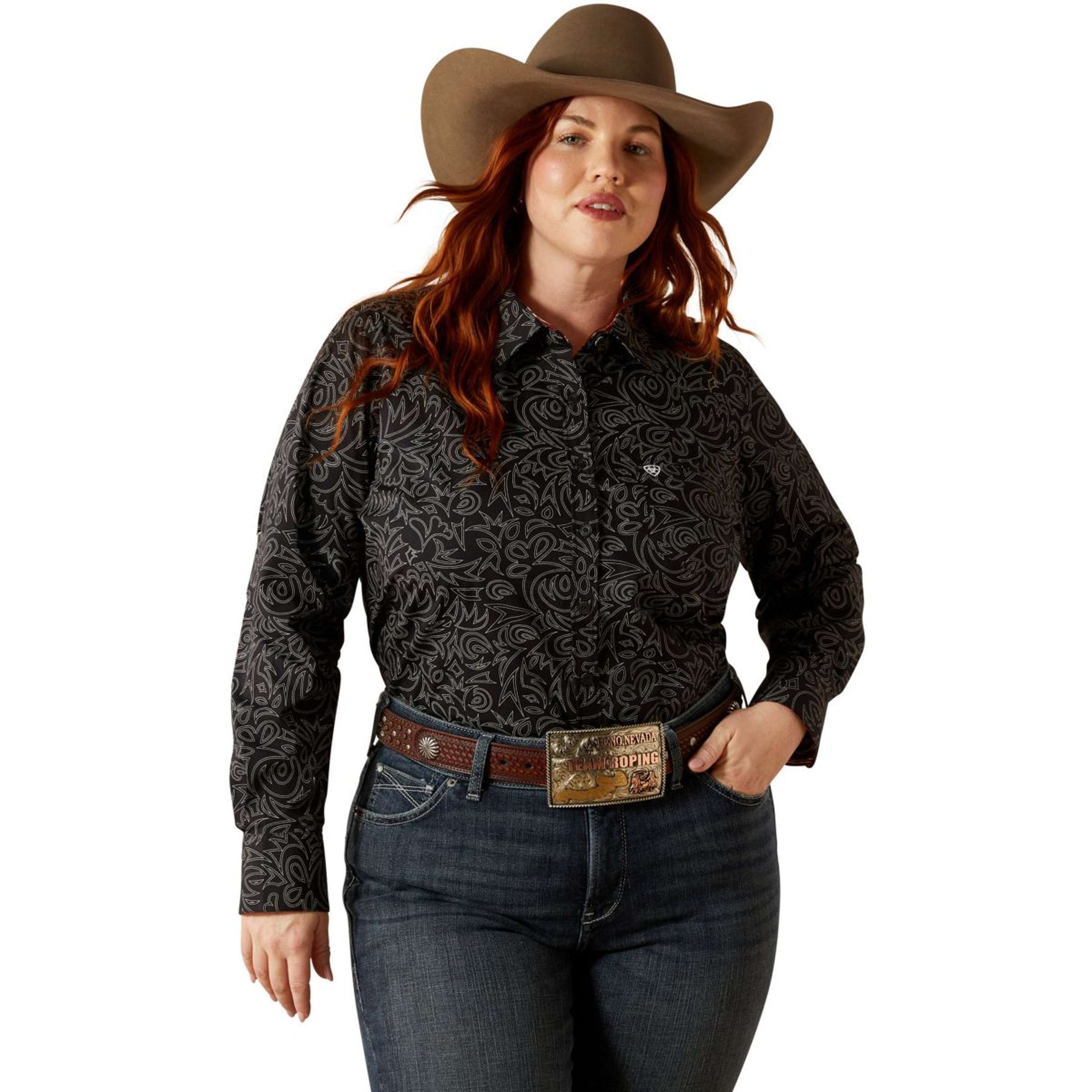 Ariat Bluse Kirby Damen Schwarz