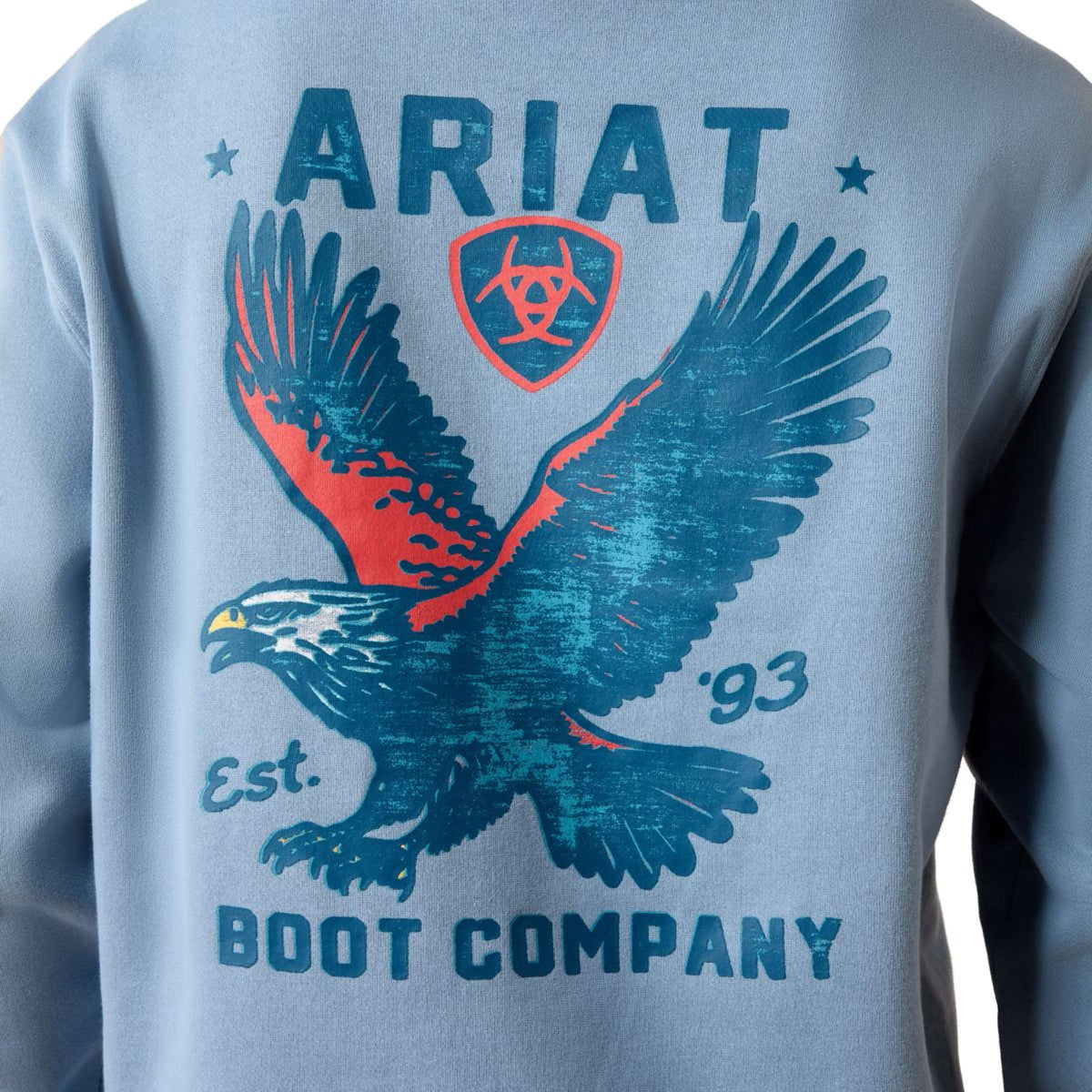 Ariat Pullover Freedom Eagle Herren Light Denim