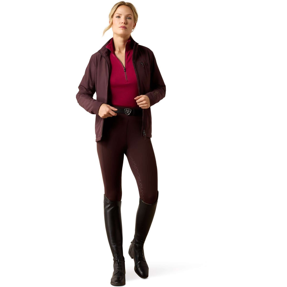 Ariat Beheizte Reitleggings Venure 2.0 Damen Chocolate Plum
