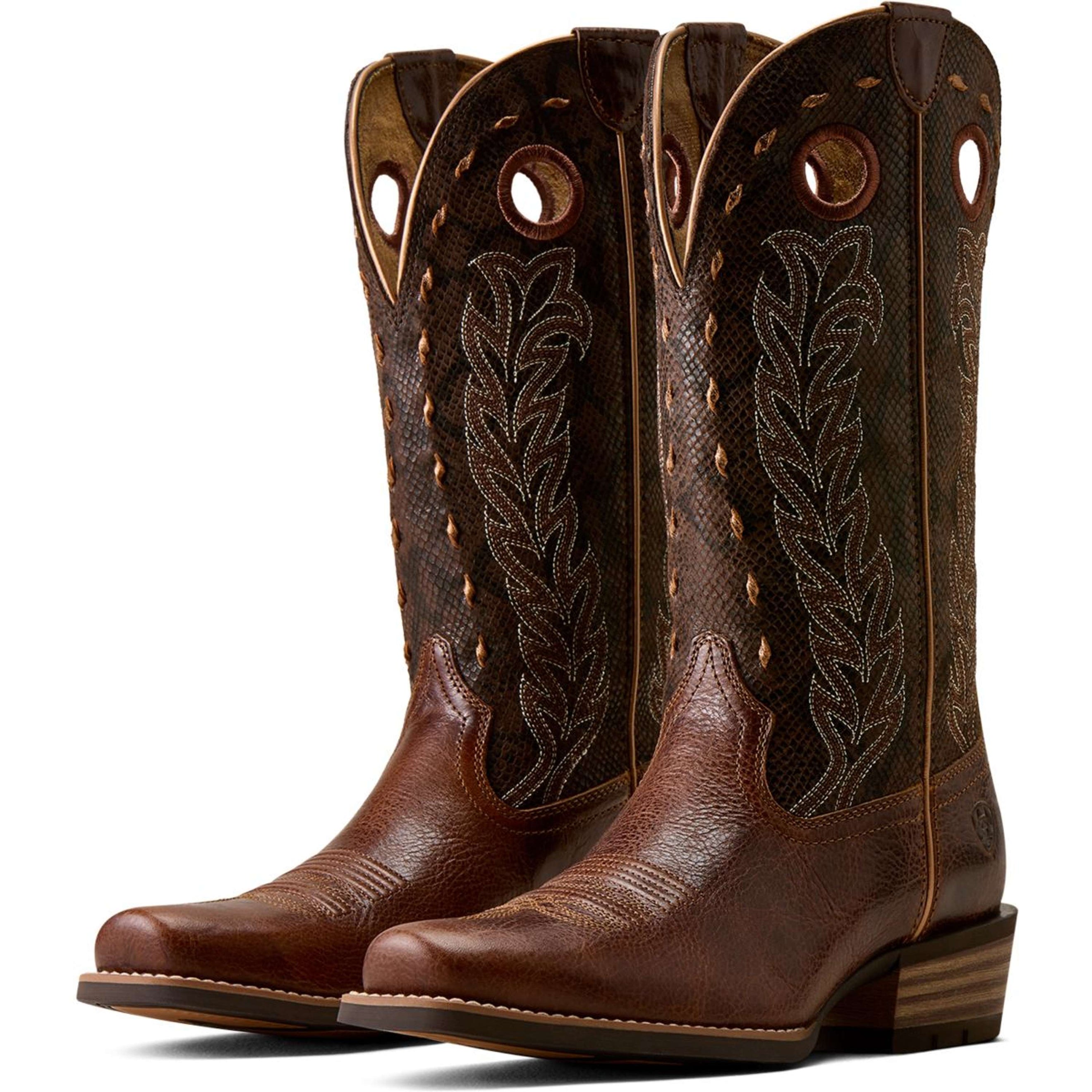 Ariat Westernstiefel Lucera NcToe Damen Deepest Tan/Chocolate Snake