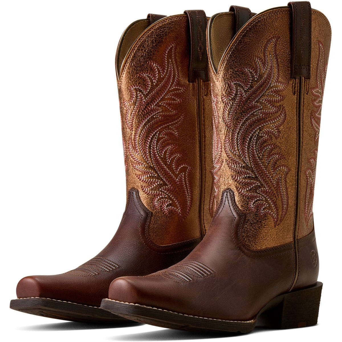 Ariat Westernstiefel Round Up NcToe Damen Espresso