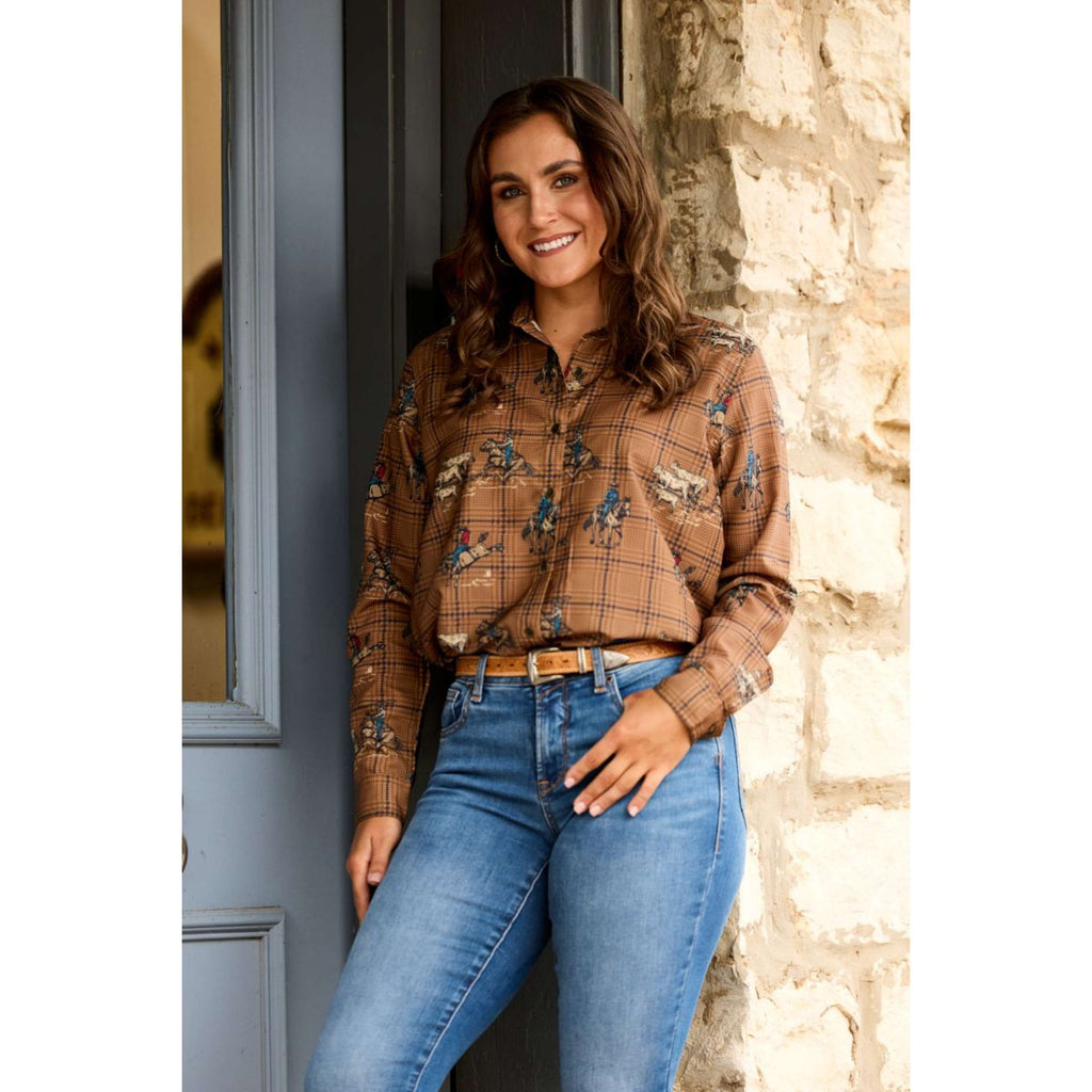 Ariat Bluse Homestyle Damen Braun
