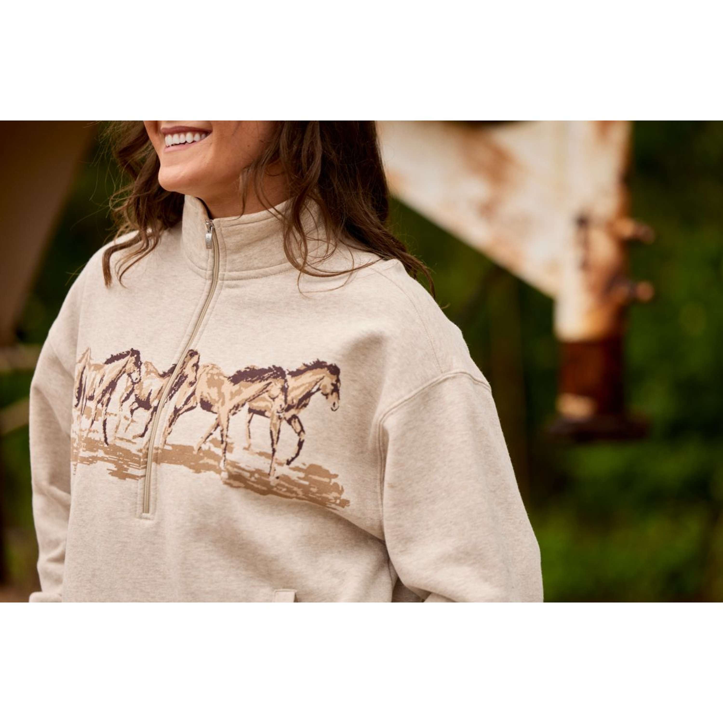 Ariat Pullover Running Wild Damen Hellbeige