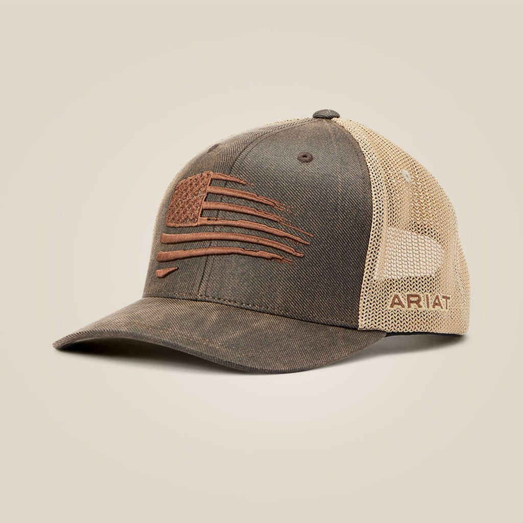 Ariat Cap Patriot Flag Herren Braun