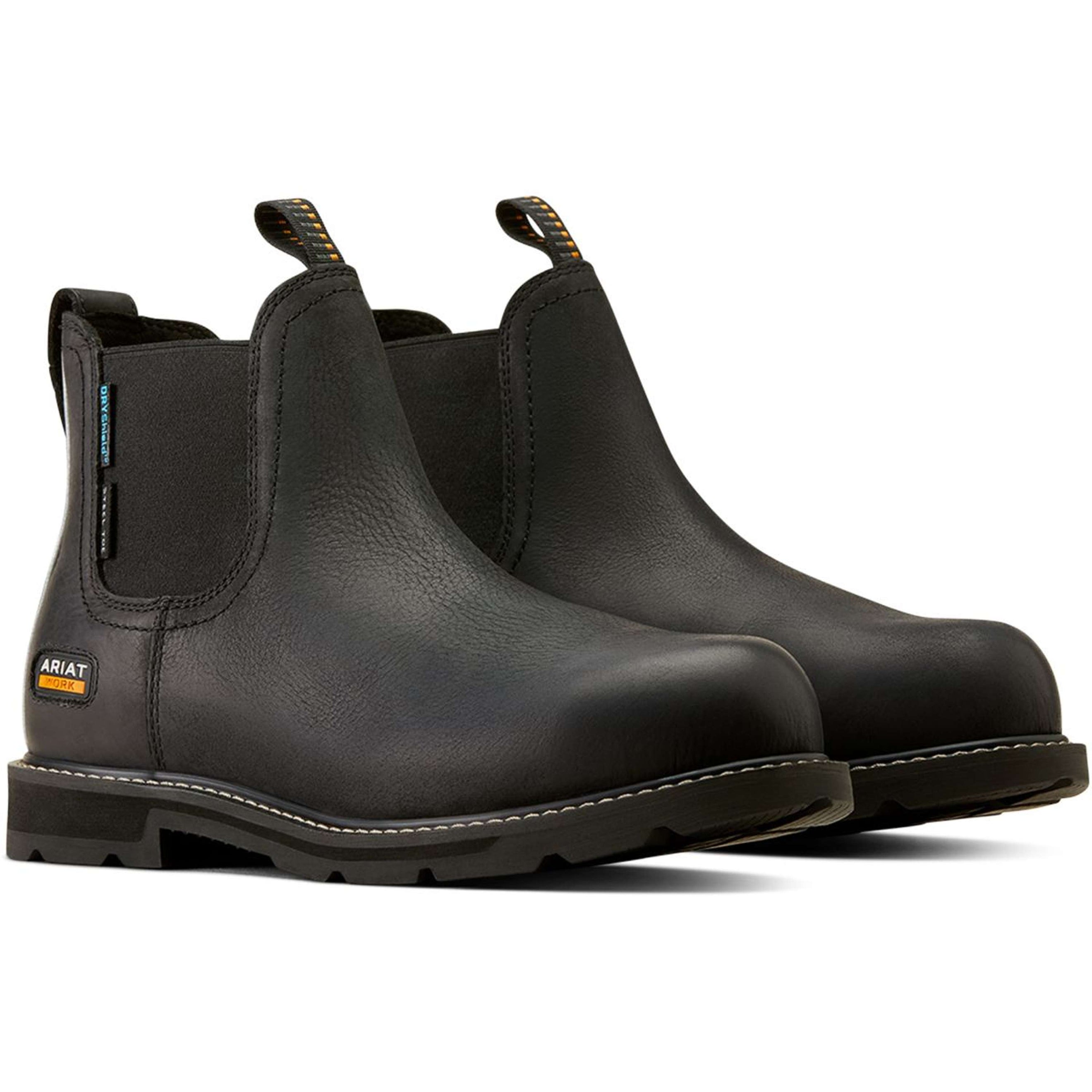 Ariat Stiefeletten Groundbreaker Chelsea Waterproof Steel Toe Herren Schwarz