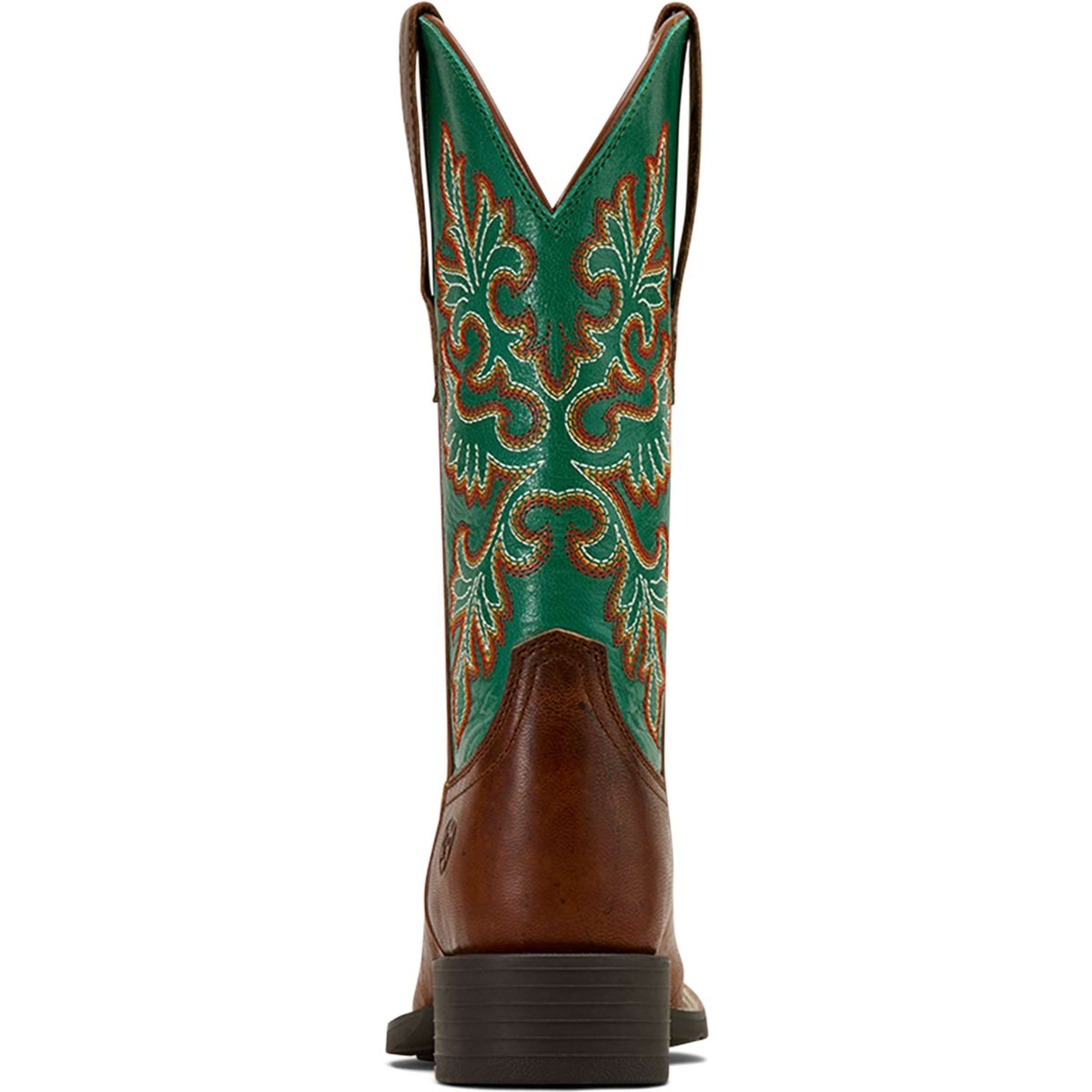 Ariat Westernstiefel Round Up Stretchfit Damen Arizona Brown/Aged Jade Ariat Westernstiefel Round Up Stretchfit Damen Arizona Brown/Aged Jade