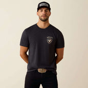 Ariat T-Shirt American Bison Tee Herren Charcoal Heather
