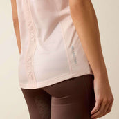 Ariat T-Shirt Breathe 1/2 Zip Damen Sepia Rose