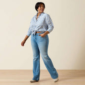 Ariat Bluse Billie Jean Damen Ashleigh Blue Crystal Southwes