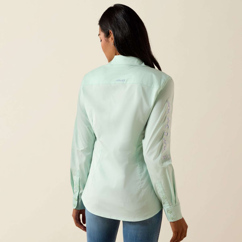 Ariat Shirt Team Kirby Lange Ärmel Dusty Aqua