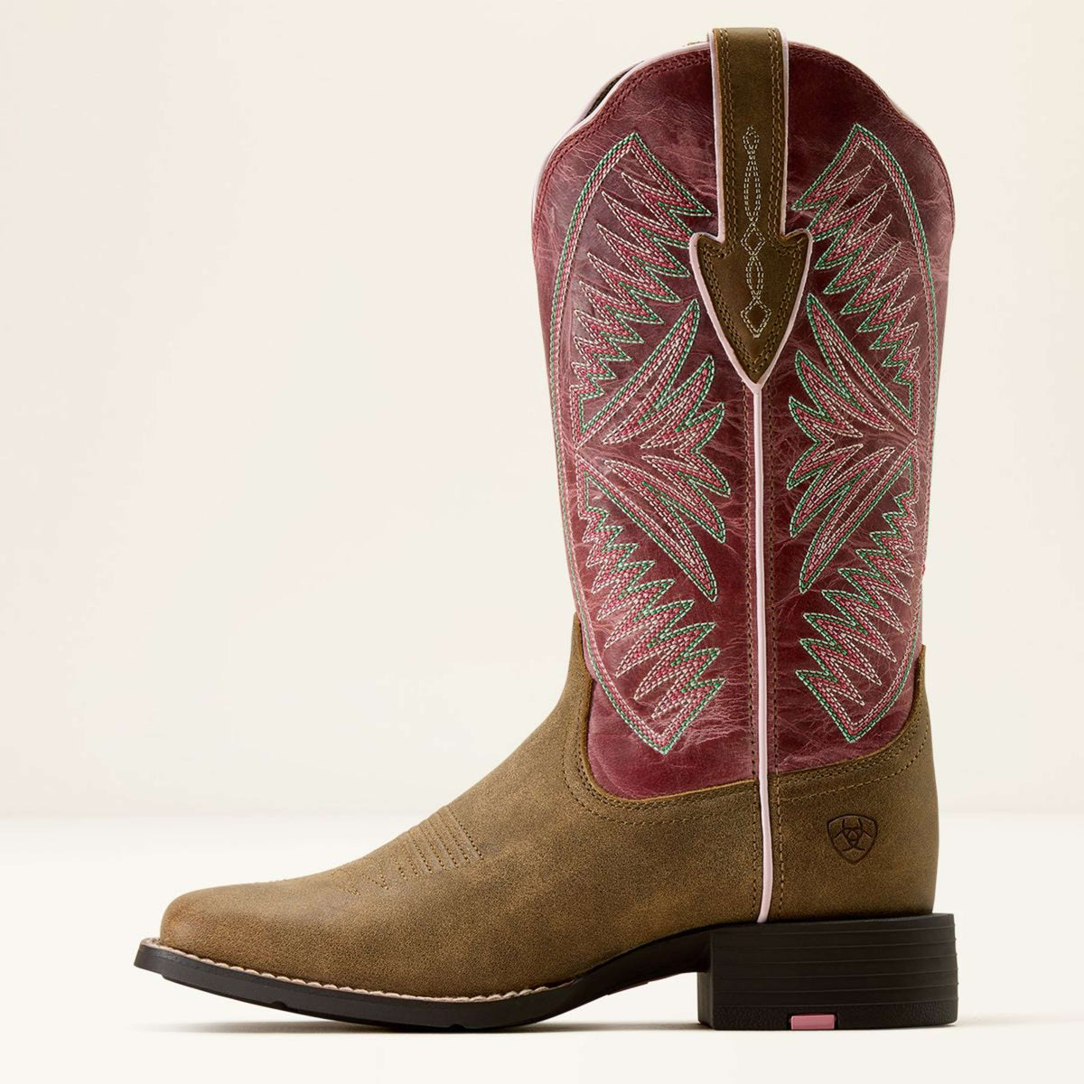 Ariat Westernstiefel Round Up Ruidoso Damen Brown Bomber/Dusty Rose