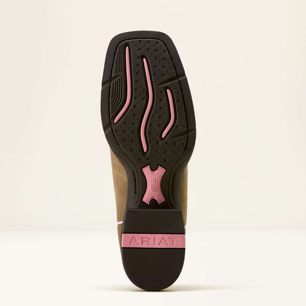 Ariat Westernstiefel Round Up Ruidoso Damen Brown Bomber/Dusty Rose