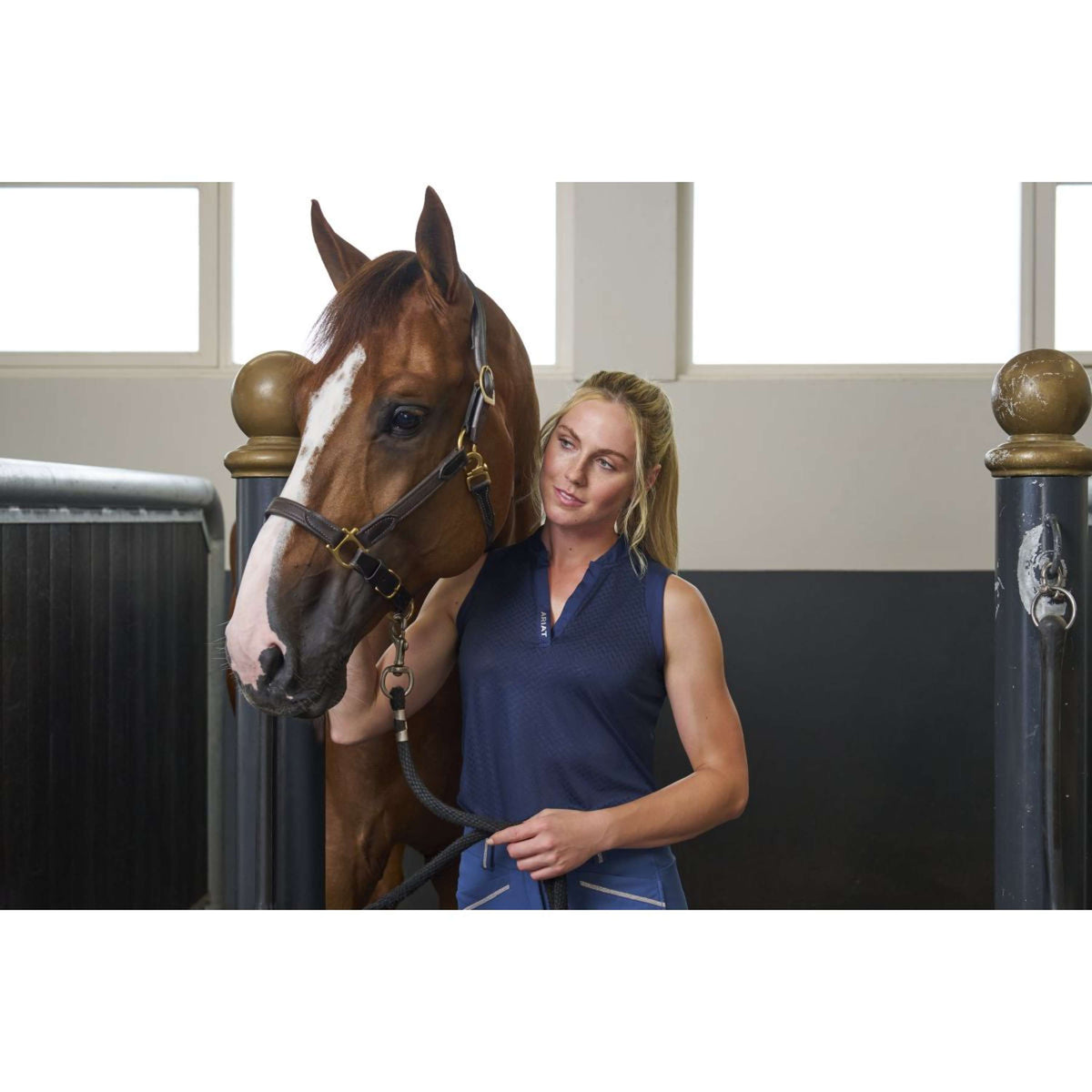 Ariat Top Mesa Baselayer Ärmellos Navy Eclipse