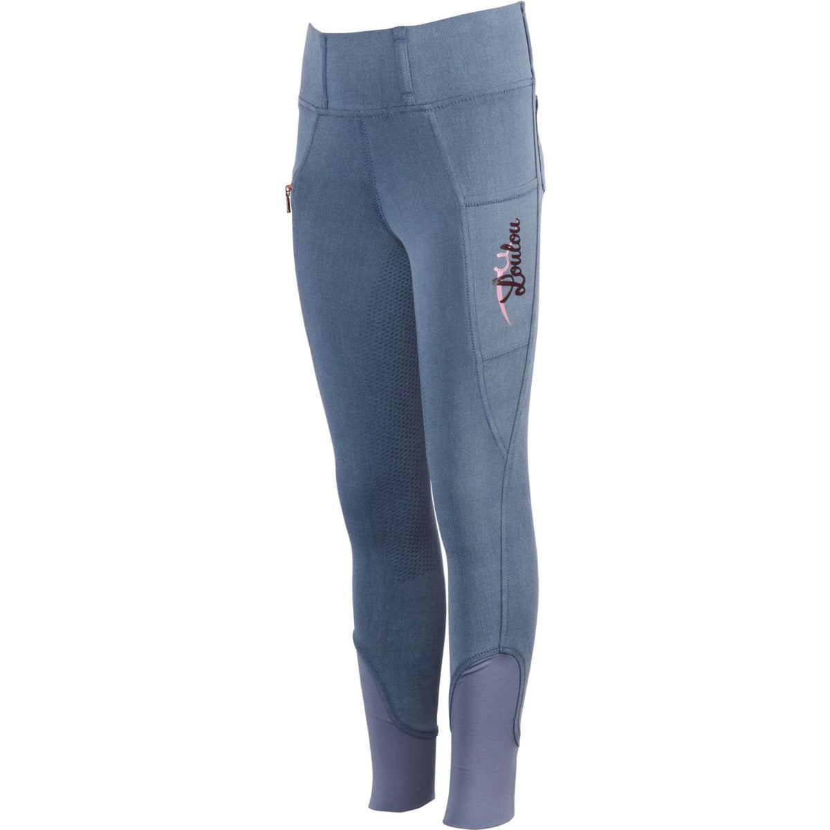 Harry's Horse Reithose Loulou Denim Fiss Full Grip Blau