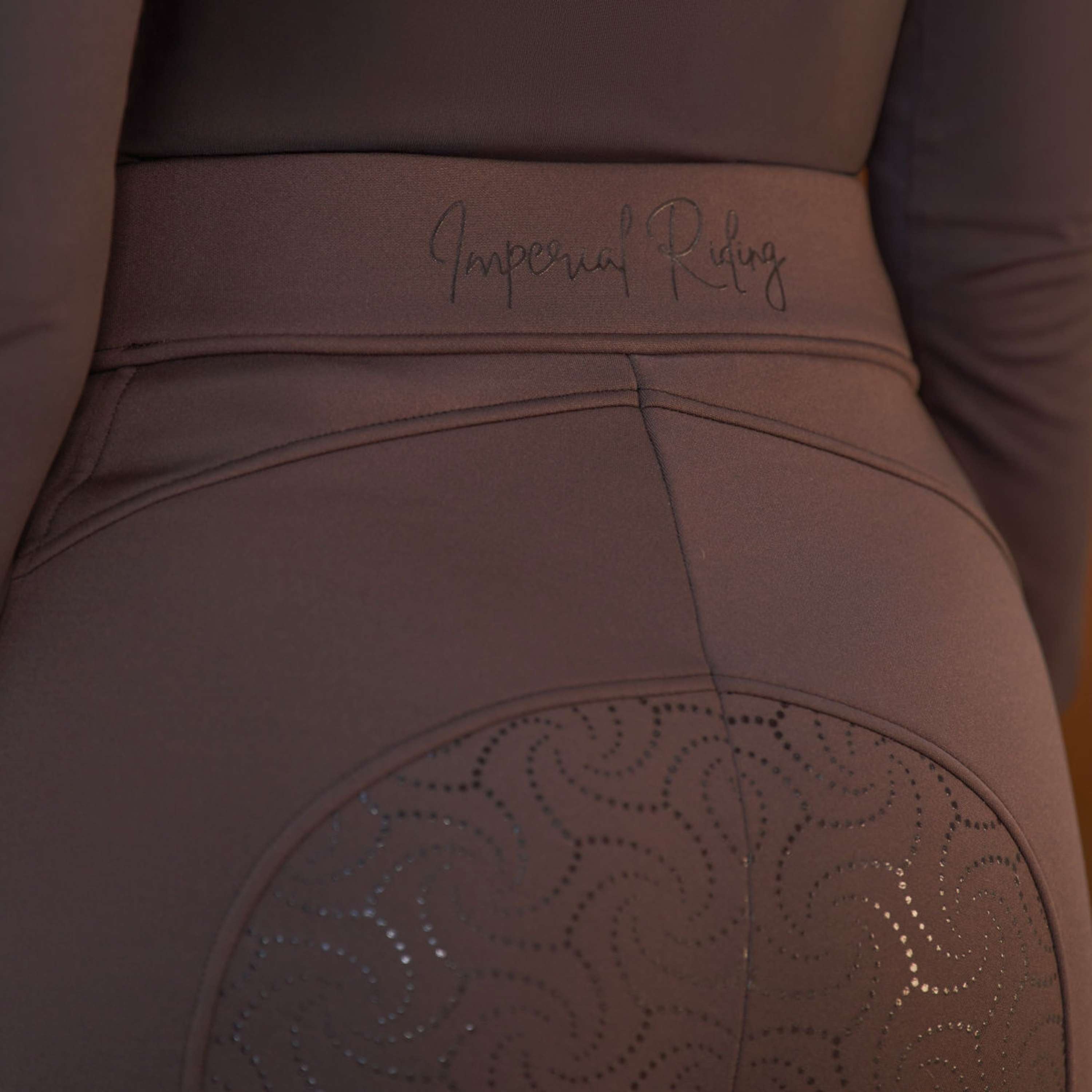 Imperial Riding Reitleggings IRHTeddy Full Grip Chocolate