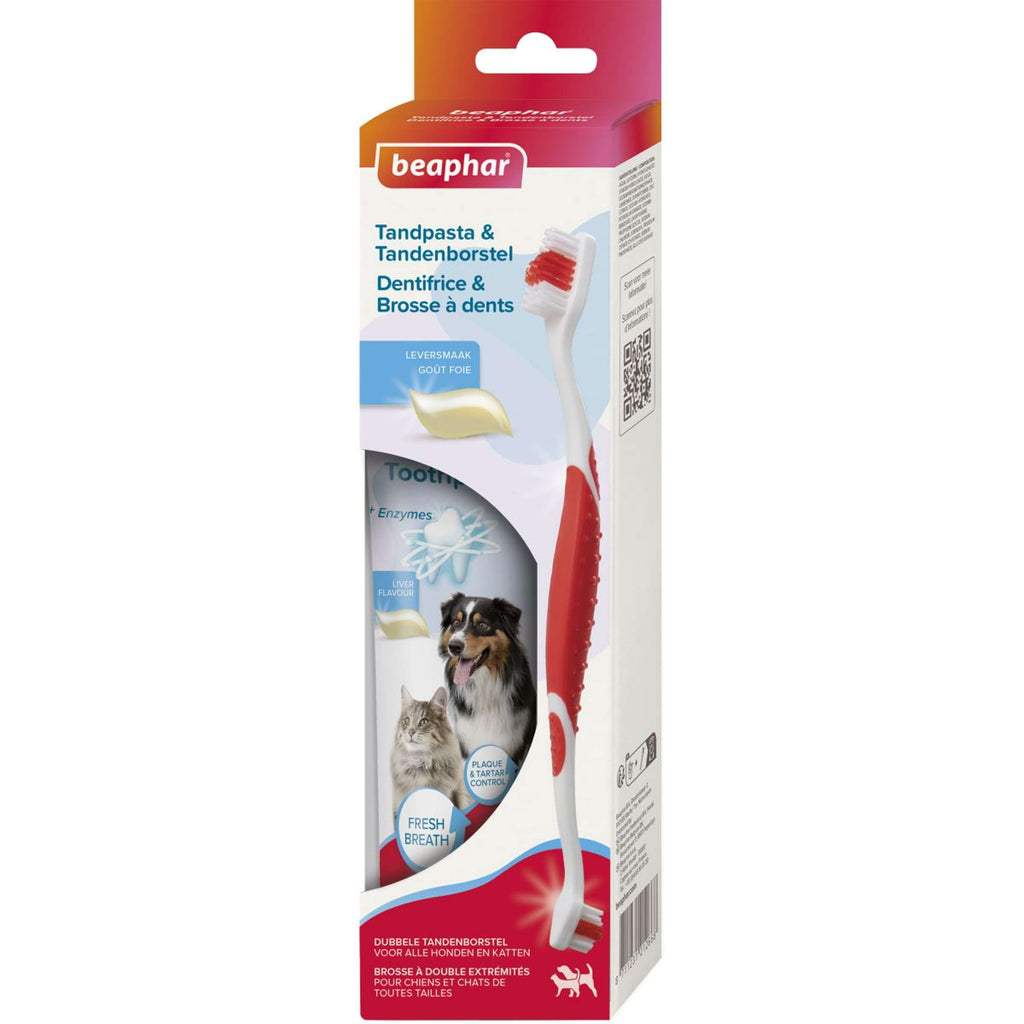 Beaphar Zahnpasta + Zahnbürste Combi Pack