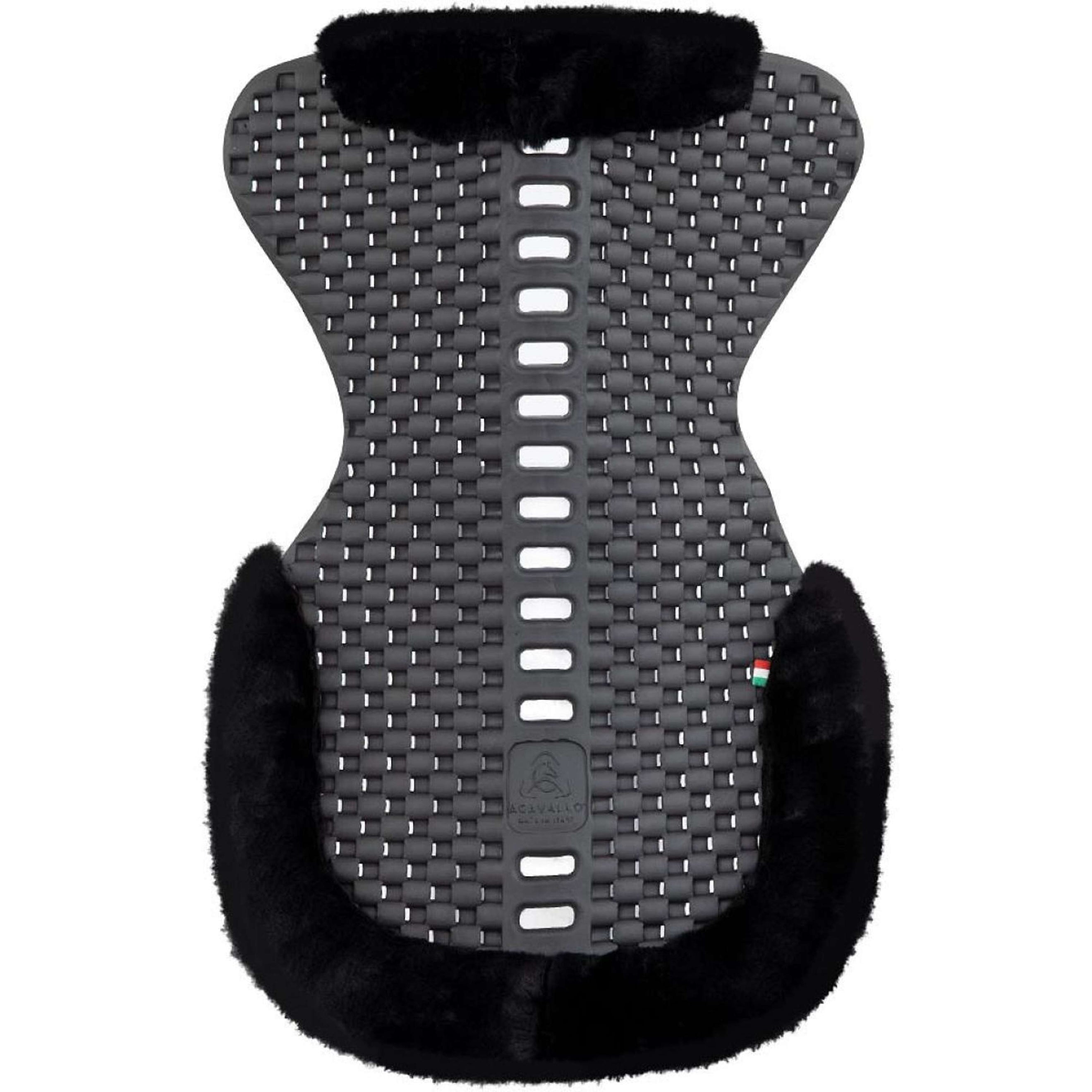 BR Sattelunterleger Piuma Eco Wolle Charcoal/Schwarz