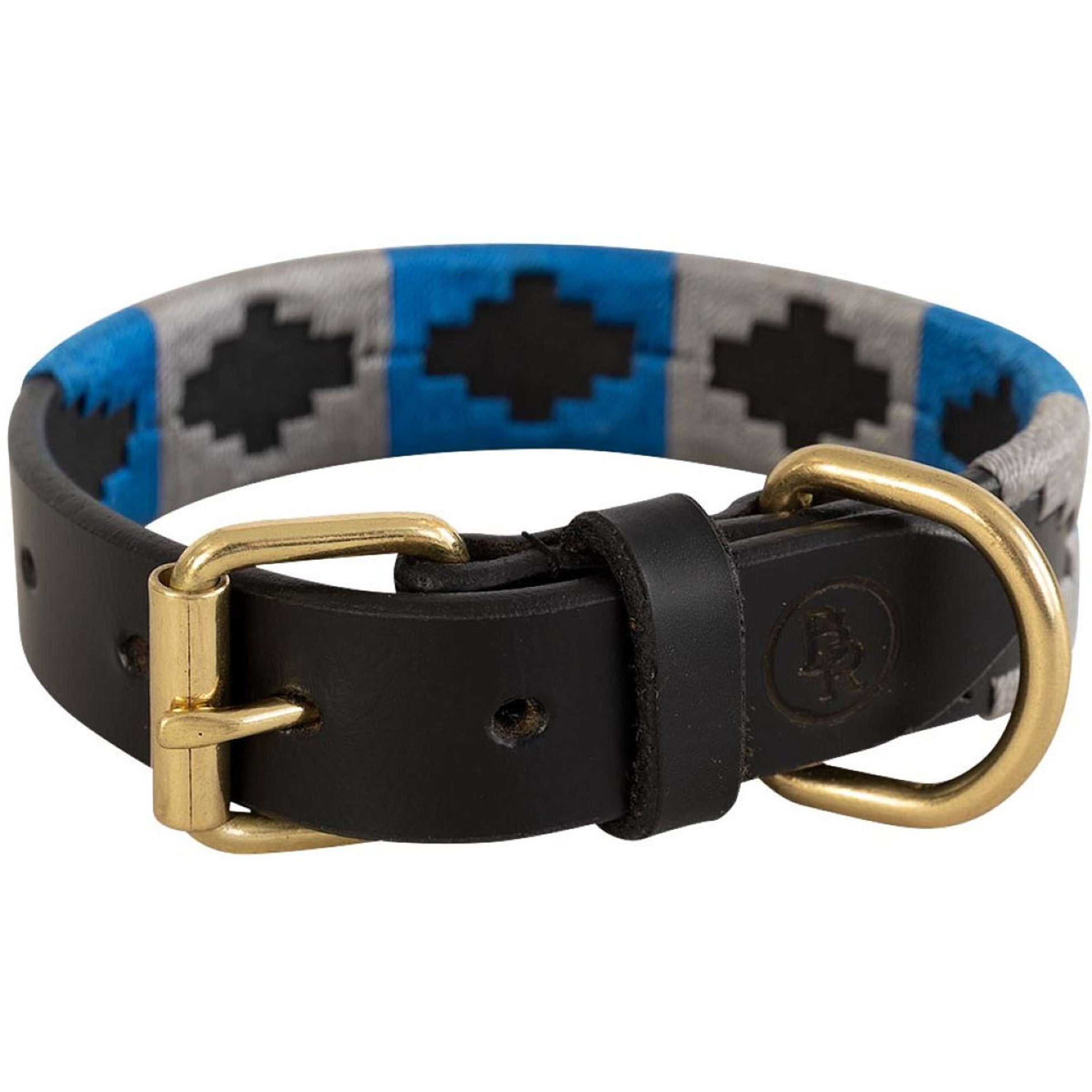 BR Hundehalsband Blau/Grau